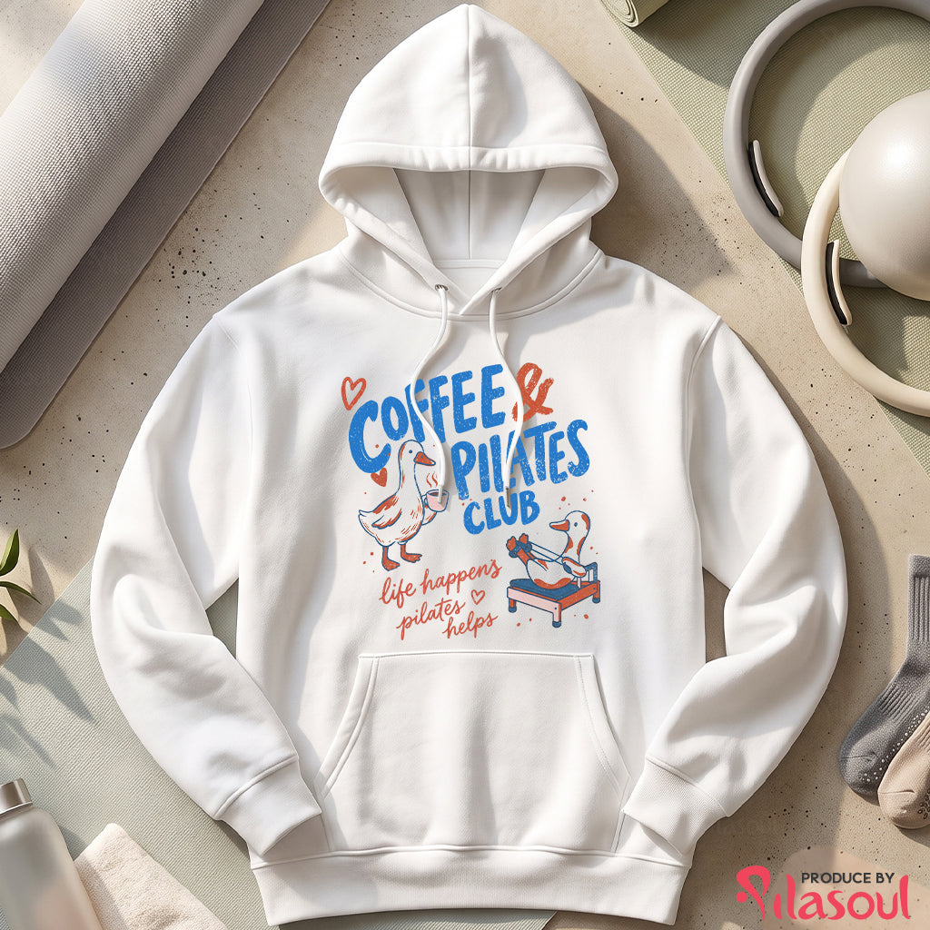 Coffee & Pilates Club Hoodies