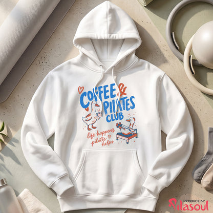 Coffee & Pilates Club Hoodies