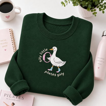 Silly Little Pilates Girly Embroiered Personalized