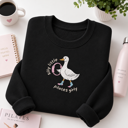 Silly Little Pilates Girly Embroiered Personalized