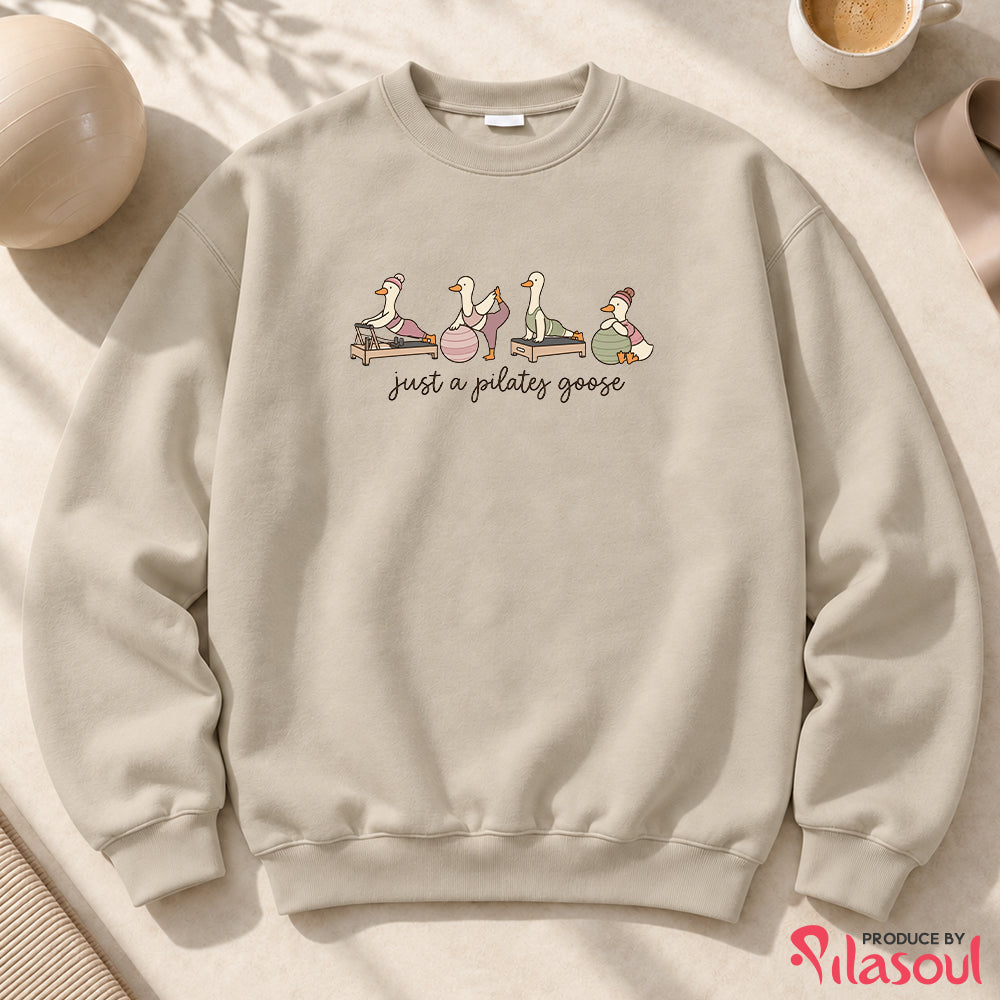 Just a Pilates Goose Sweatshirt