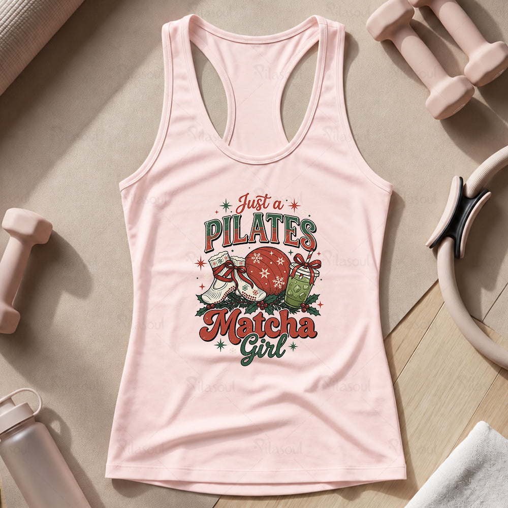 Just a Pilates Matcha Girl Tank Top