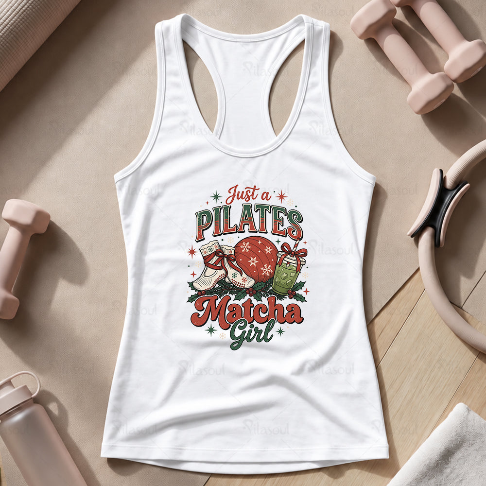 Just a Pilates Matcha Girl Tank Top