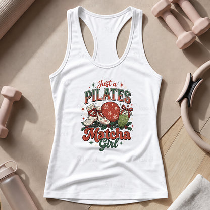 Just a Pilates Matcha Girl Tank Top
