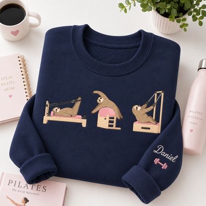 Sloth Pilates Embroiered Personalized